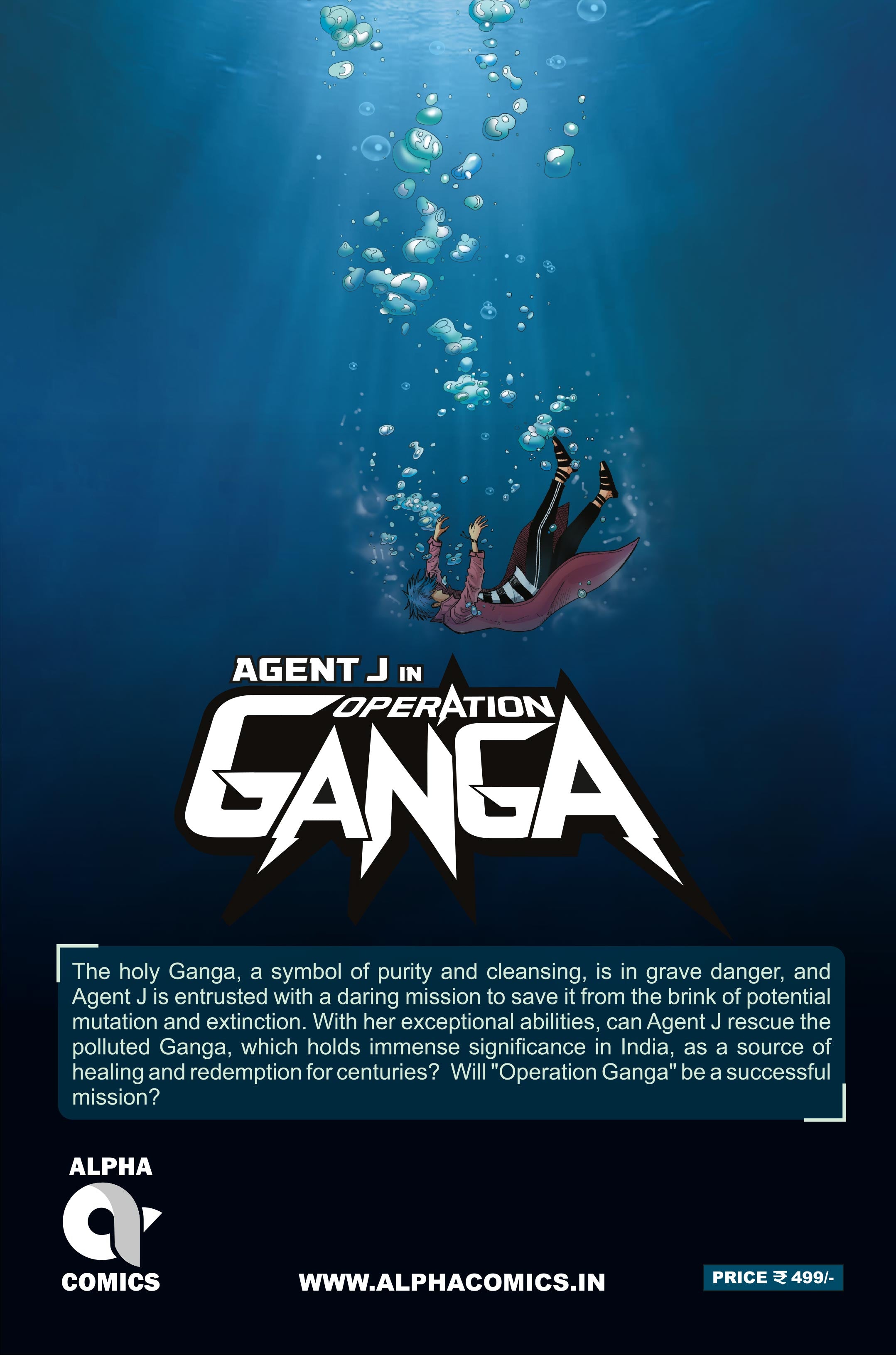 AGENT J IN OPERATION GANGA-ISSUE 1-ALPHA COMICS (NEW RELEASE) (DEFECTIVE)