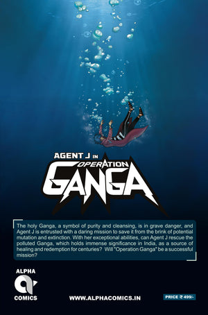 AGENT J IN OPERATION GANGA-ISSUE 1-ALPHA COMICS (NEW RELEASE) (DEFECTIVE)
