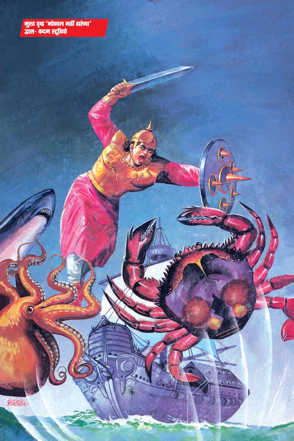 SAMPOORN DHARM YUDDHA DIGEST VARIANT 1-BHOKAL-BIG SIZE (COVER BY LALIT SHARMA)