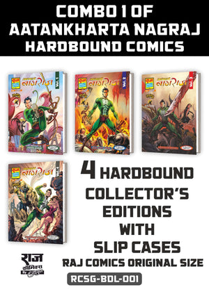 COMBO 1 OF AATANKHARTA NAGRAJ WORLD TERRORISM SERIES VOLUME-1-4 HARDBOUND COMICS