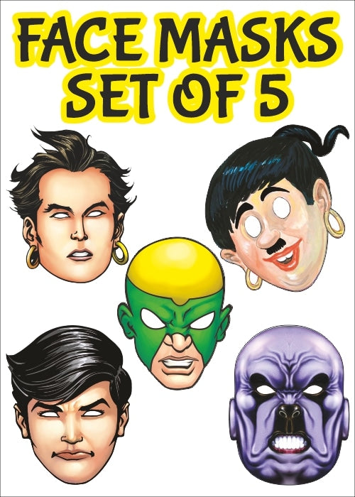 SET OF 5 FACE MASKS