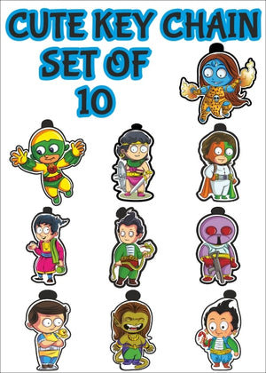 SET OF 10 CUTE KEY RINGS