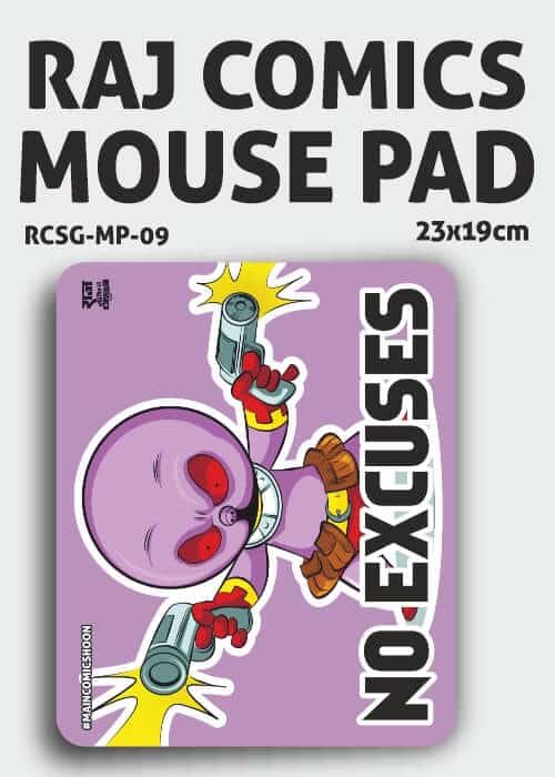 RAJ COMICS DOGA MOUSE PAD-3 (SMALL)