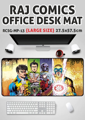RAJ COMICS MULTISTARRER OFFICE DESK MAT-1 (LARGE) (GAMING MOUSE PAD)