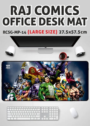 RAJ COMICS MULTISTARRER OFFICE DESK MAT-2 (LARGE) (GAMING MOUSE PAD)